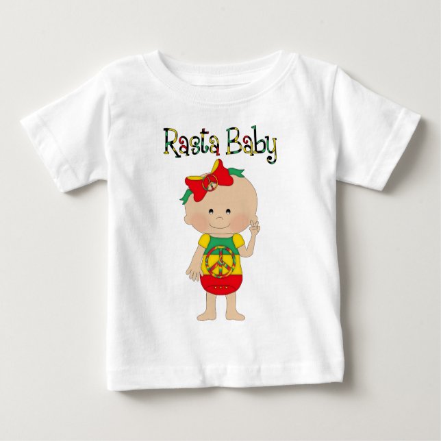 T-shirt Pour Bébé Bébé Rasta (Devant)
