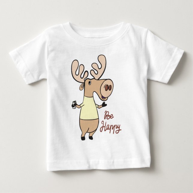 T-shirt Pour Bébé bébé renne (Devant)