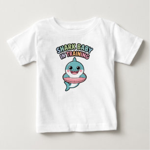 T-shirt Pour Bébé Bébé requin en formation