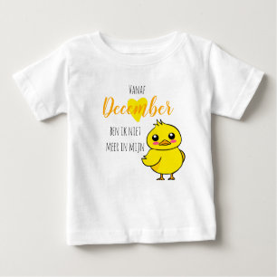 T-shirt Pour Bébé Bébé révélant Niet meer à mijn eendje schattig