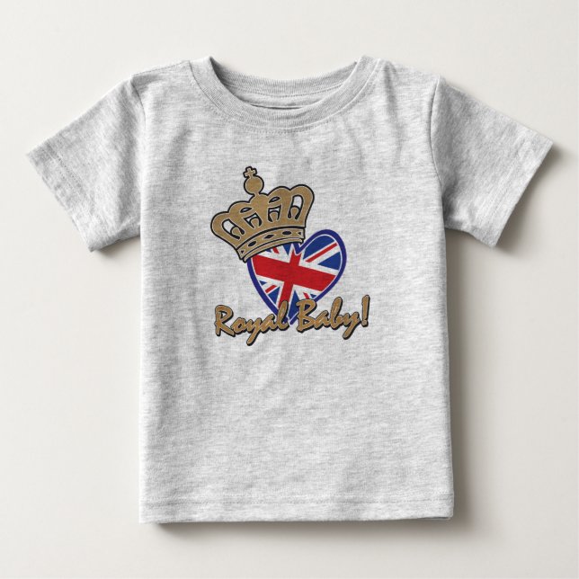T-shirt Pour Bébé Bébé royal (Devant)