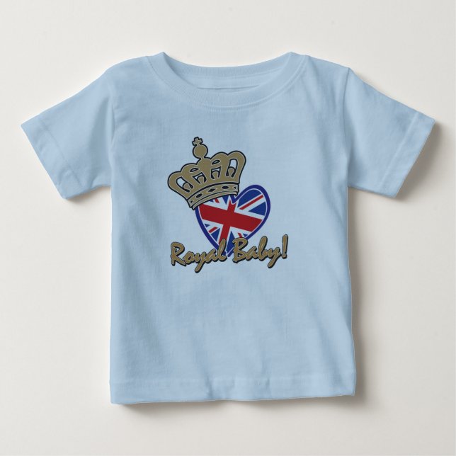 T-shirt Pour Bébé Bébé royal (Devant)