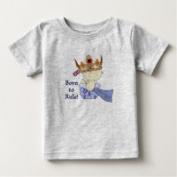 Bébé royal avec Couronne/Né à la Règle !