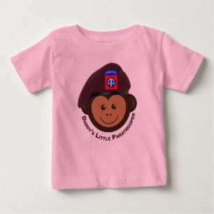 T-shirt Pour Bébé Bébé singe "Le petit parachutiste de papa"