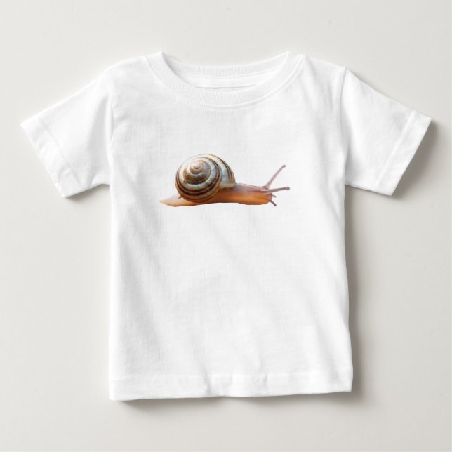 T-shirt Pour Bébé Bébé T de ~ d'escargot (Devant)