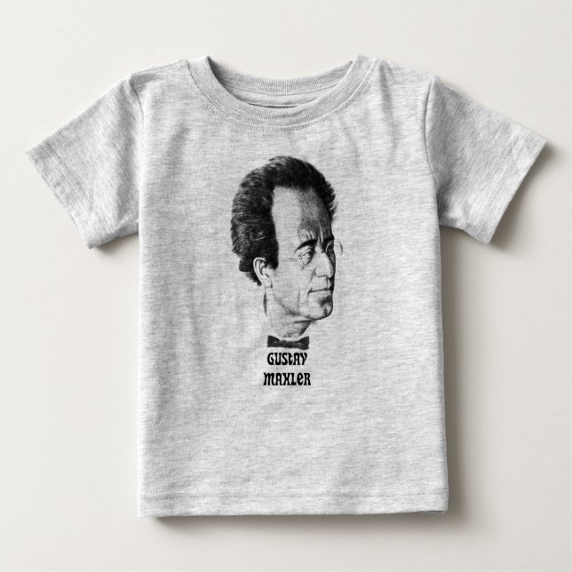 T-shirt Pour Bébé Bébé T de Gustav Mahler (Devant)