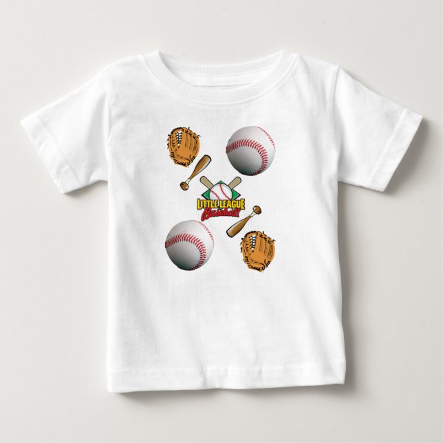 T-shirt Pour Bébé Bébé T-shirt Baseball (Devant)