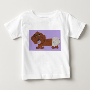 T-shirt Pour Bébé Bébé teckel