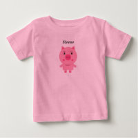 Bébé Tee avec porc rose mignon