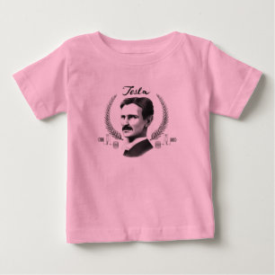 T-shirt Pour Bébé Bébé Tesla organique