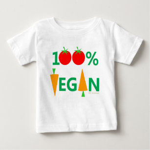 T-shirt Pour Bébé Bébé Vegan mignon Cartoon Légumes Humoristique