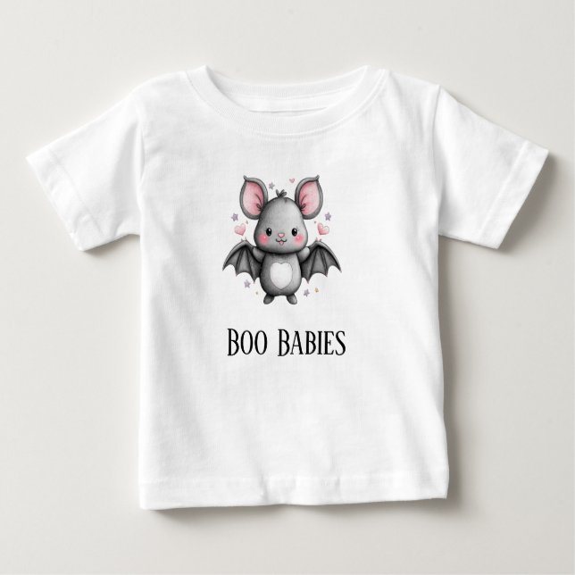 T-shirt Pour Bébé Bébés Batty Boo mignons (Devant)