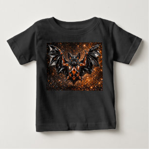 T-shirt Pour Bébé Bébés Chauve-Souris en Cristal Halloween
