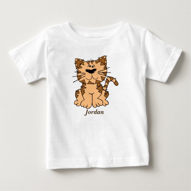 T-shirt Pour Bébé Bébé's mignon Tabby Kitten (Devant)