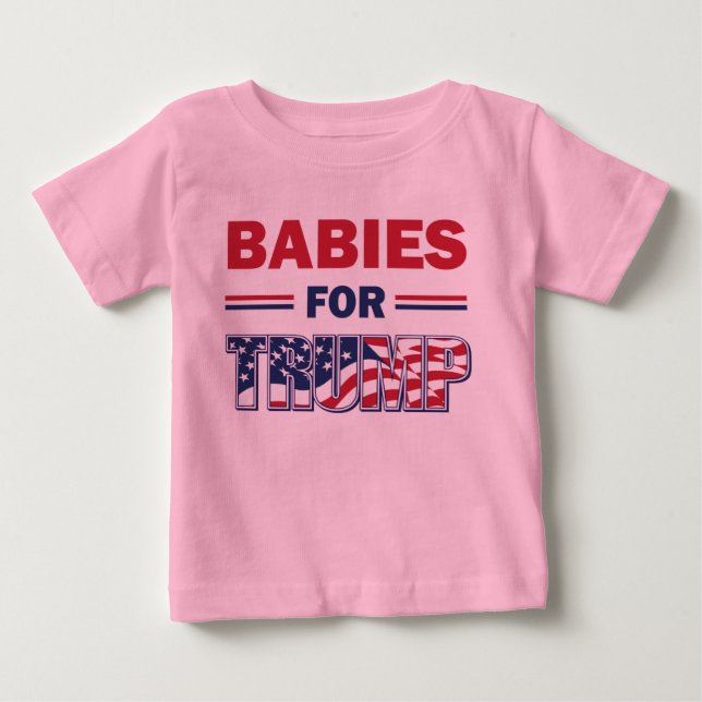 T-shirt Pour Bébé Bébés pour Trump (Devant)