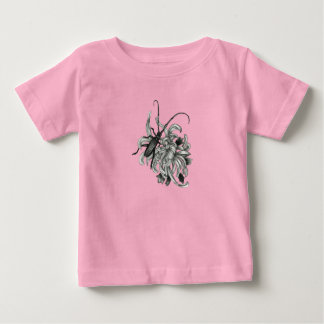 T-shirt Pour Bébé Beetle et chrysanthème