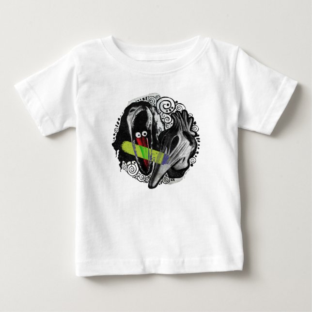 T-shirt Pour Bébé Beetlejus | Adam & Barbara Scary (Devant)