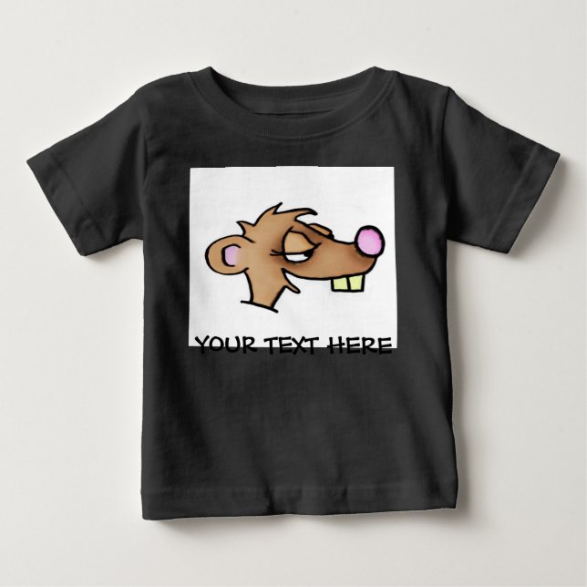 T-shirt Pour Bébé Belette de bande dessinée (Devant)