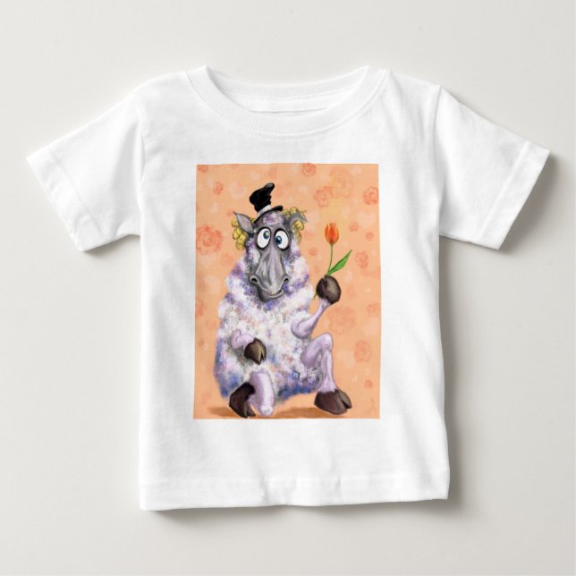 T-shirt Pour Bébé Bélier en amour - Drôle - (Devant)