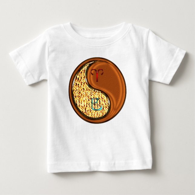 T-shirt Pour Bébé Bélier & Serpent de Bois (Devant)