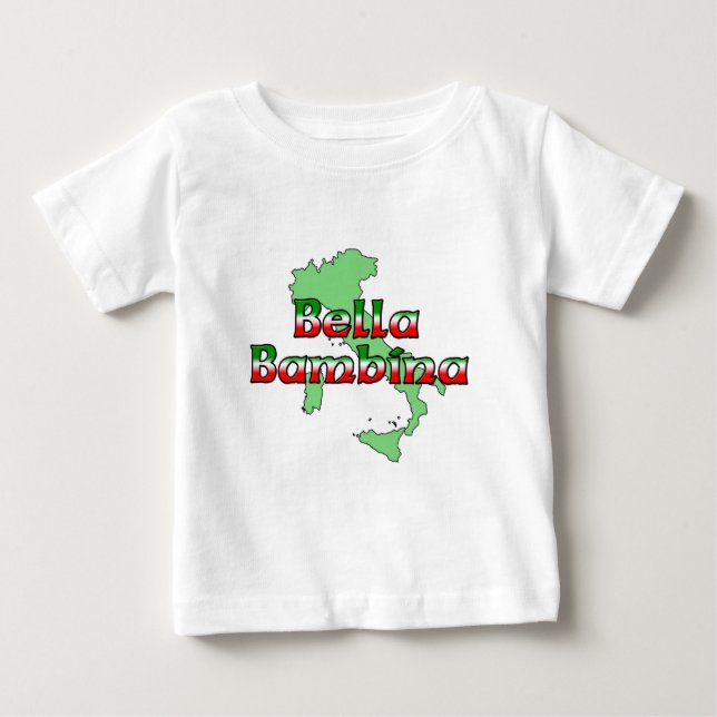 T-shirt Pour Bébé Bella Bambina (Devant)