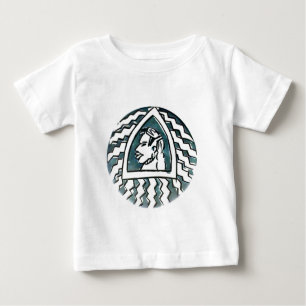 T-shirt Pour Bébé Belle Africaine Bongo Massai Portrait Tribal Art