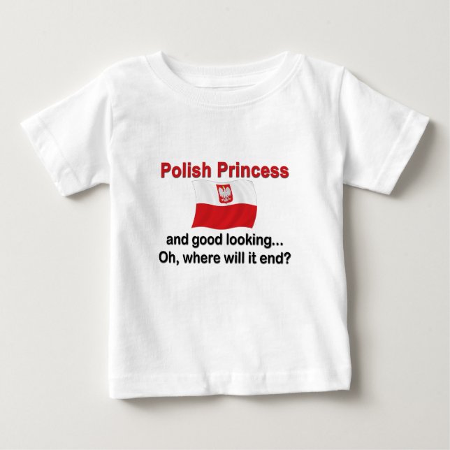 T-shirt Pour Bébé Belle apparence princesse polonaise (Devant)