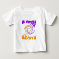 Belle Art Moderne Design : Tourbillon violet et or