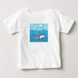 T-shirt Pour Bébé Belle Baleine !