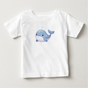 T-shirt Pour Bébé Belle baleine côtière/nautique