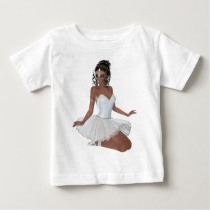 T-shirt Pour Bébé Belle ballerine de femme d'Afro-américain