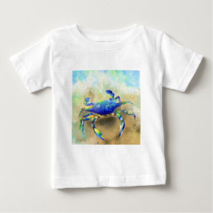 T-shirt Pour Bébé Belle couleur Crabe bébé T-shirt - Mer