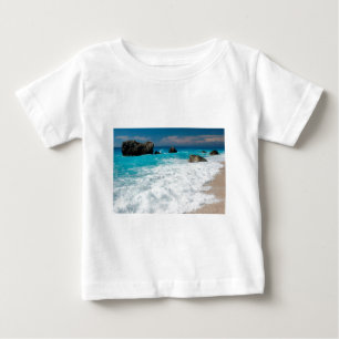T-shirt Pour Bébé Belle Eau de Surf de Plage Aloha Mariage Hawaïen