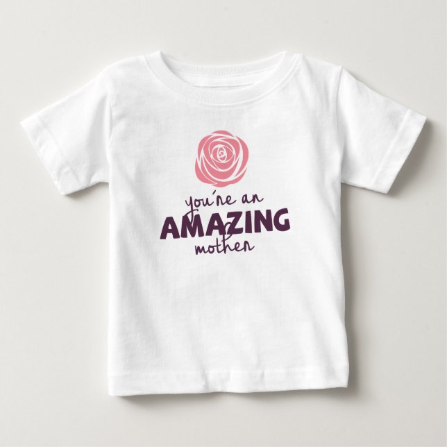 T-shirt Pour Bébé Belle fête des mères Extraordinaires | Ruffle Tee (Devant)