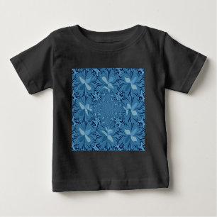 T-shirt Pour Bébé Belle Iridescente Extraordinaire Bleu Kaleidoscope