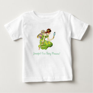 T-shirt Pour Bébé Belle Princesse Fée avec nom personnalisé