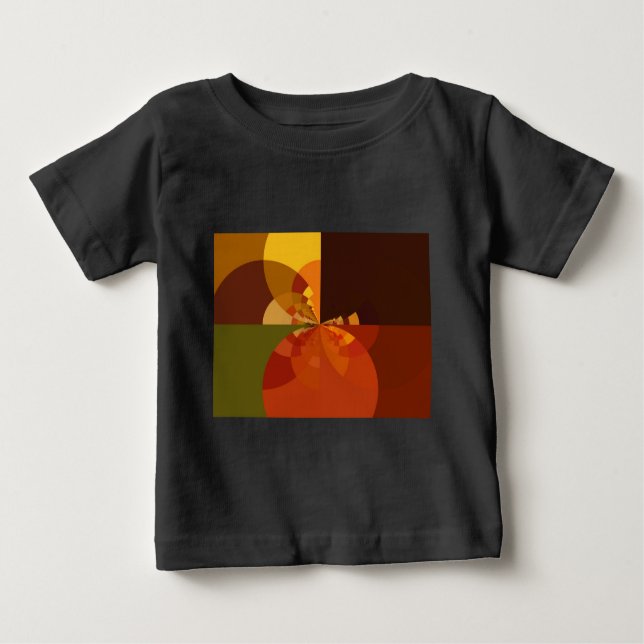 T-shirt Pour Bébé Belle Terre Art Abstrait Imprimer (Devant)