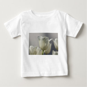 T-shirt Pour Bébé Belle Tulipe de printemps blanche