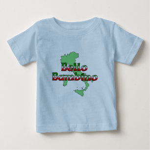 T-shirt Pour Bébé Bello Bambino (Beau bébé italien)
