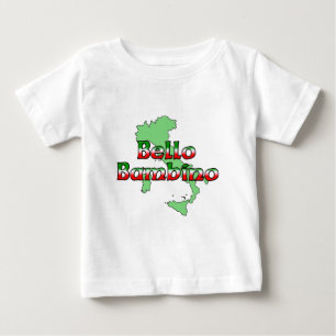 T-shirt Pour Bébé Bello Bambino (Beau bébé italien)