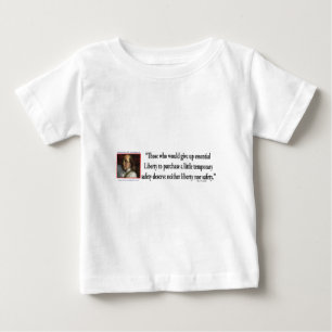 T-shirt Pour Bébé Ben Franklin sur la Liberté