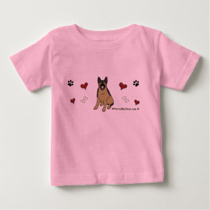 T-shirt Pour Bébé berger allemand