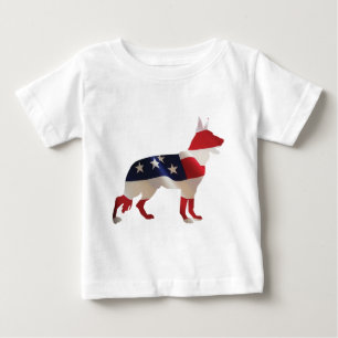 T-shirt Pour Bébé Berger Allemand Patriotique