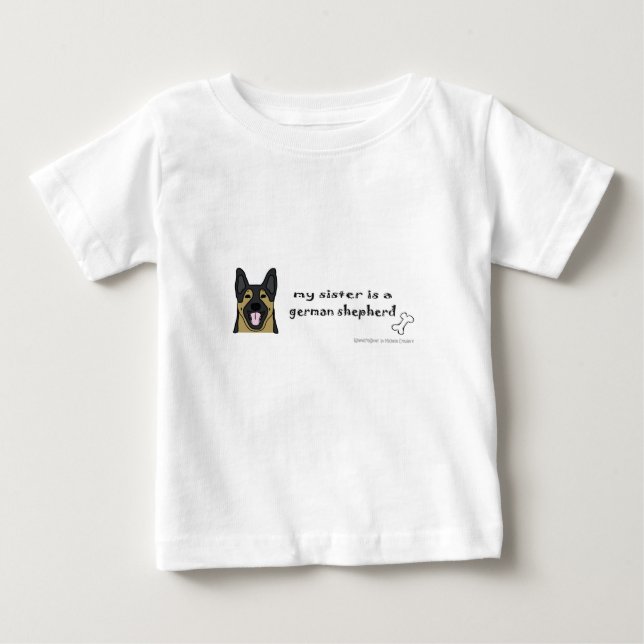 T-shirt Pour Bébé berger allemand - plus de races (Devant)