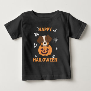 T-shirt Pour Bébé Berger Australien En Citrouille Mignonne Heureux