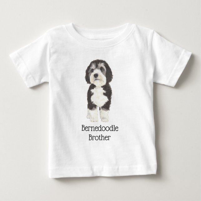T-shirt Pour Bébé Bernedoodle personnalisable (Devant)