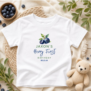 T-shirt Pour Bébé Berry First Anniversaire 1ère Fête de la Myrtille