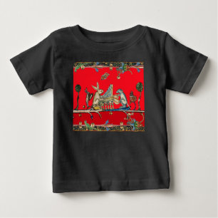 T-shirt Pour Bébé BESTIAIRE MÉDIÉVAL FAISANT DE LA MUSIQUE, Lapin, R