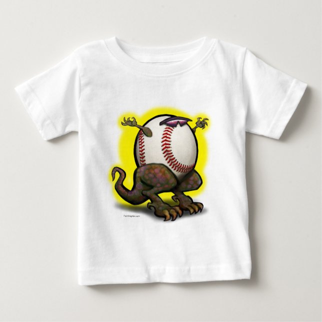 T-shirt Pour Bébé Bête de baseball (Devant)
