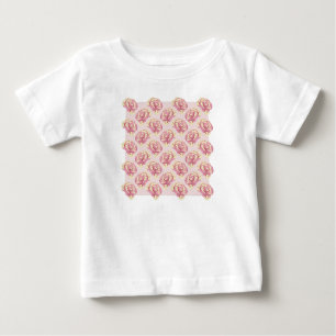 T-shirt Pour Bébé Beurre Floral Rose sucré & Piglet